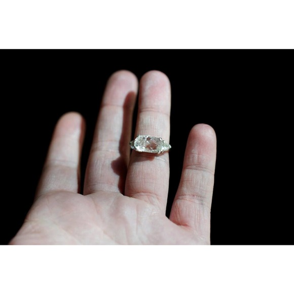 Alternative engagement rings, raw stone rings, size 5 6 7 8 9 10 11 - Picture 4 of 8